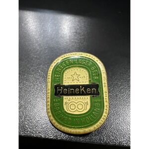 Vintage Heineken Beer Pin Heineken Beer Label Pin